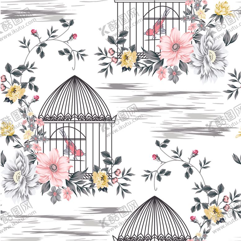 编号：88463310171326044915【酷图网】源文件下载-无缝花朵花纹