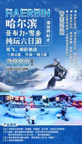 雪乡过大年旅游海报