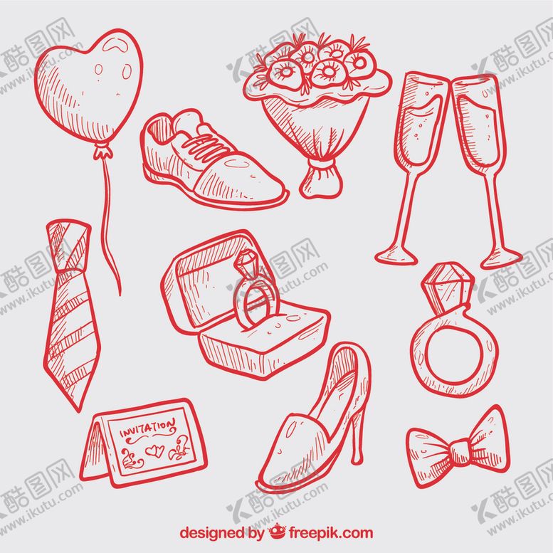 编号：69423109290952364561【酷图网】源文件下载-婚礼元??素