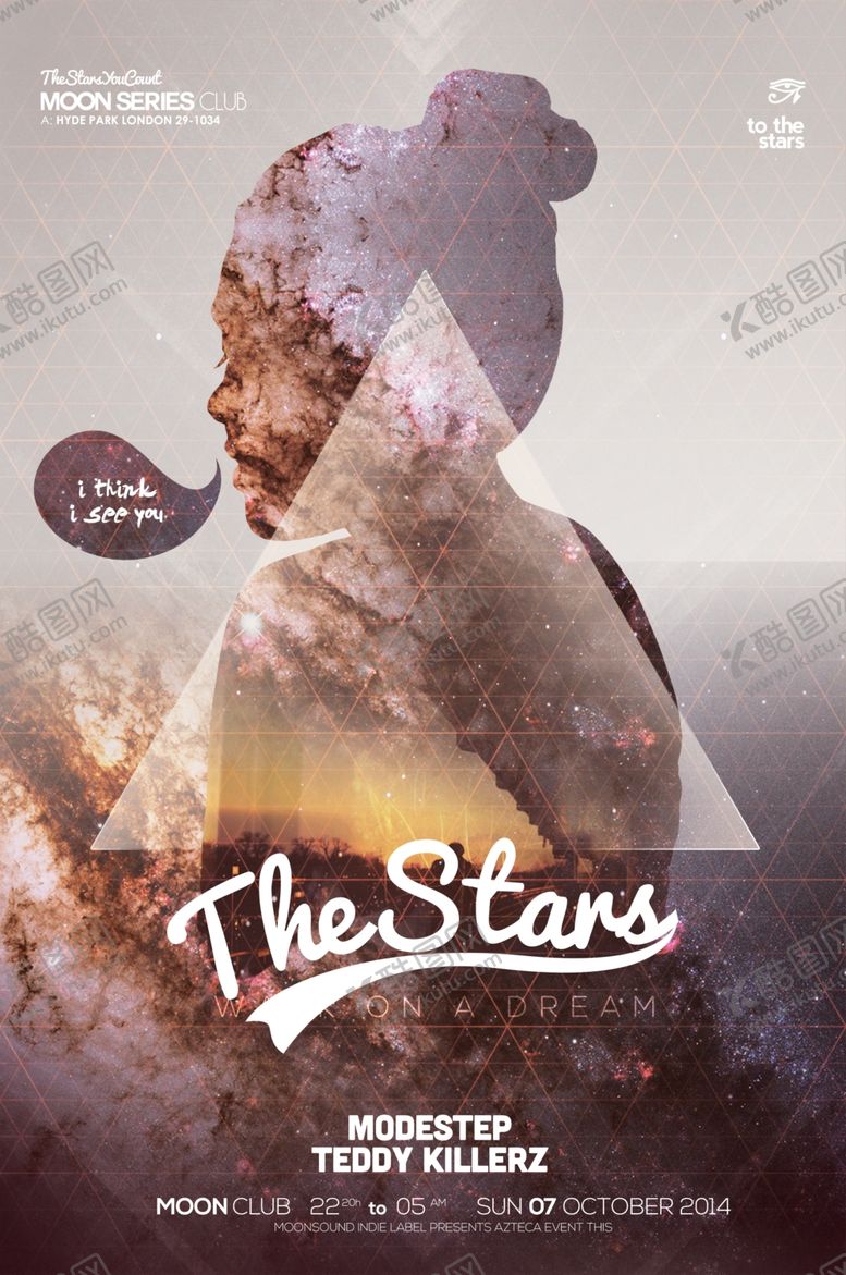 编号：95649110292037264521【酷图网】源文件下载-星空女性海报