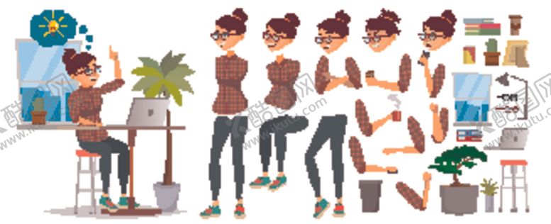 编号：57574310282023261009【酷图网】源文件下载-人物插画