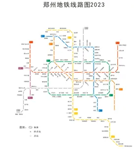 2021郑州地铁线路图