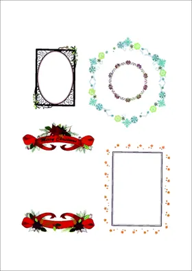 装饰框 花边 边框  相框 矢