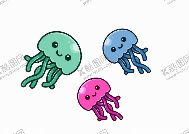 编号：67221210302259048574【酷图网】源文件下载-水母卡通
