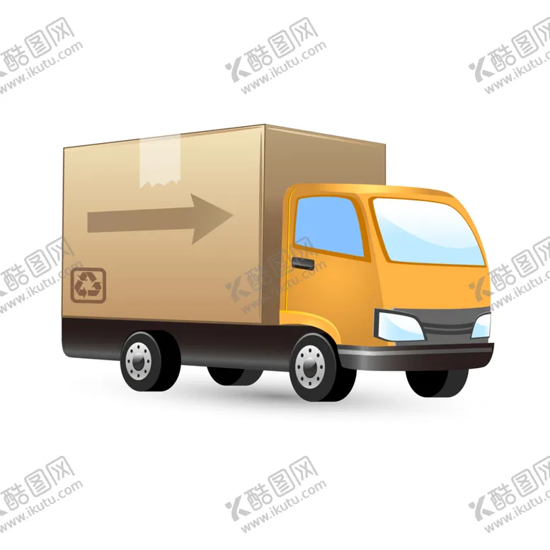 编号：90129306270338383134【酷图网】源文件下载-快递车