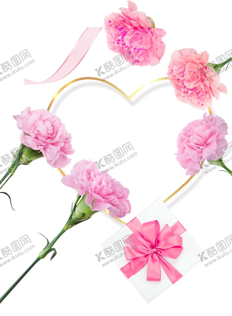 编号：90932905032135108090【酷图网】源文件下载-粉色鲜花礼盒