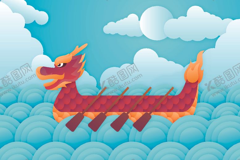 编号：49794806260955038358【酷图网】源文件下载-端午节龙舟