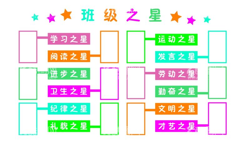 编号：96040511251438181429【酷图网】源文件下载-班级之星