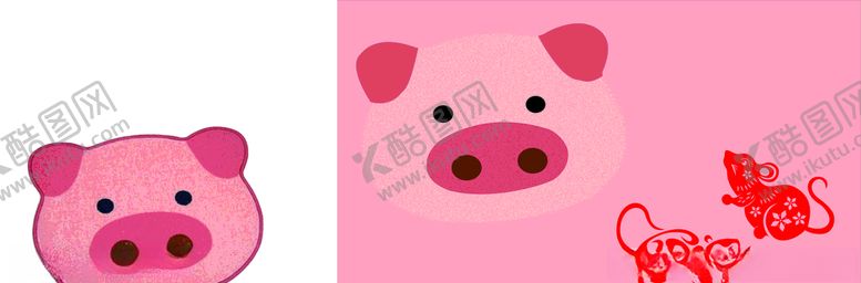 编号：64643807040243159704【酷图网】源文件下载-卡通猪和老鼠