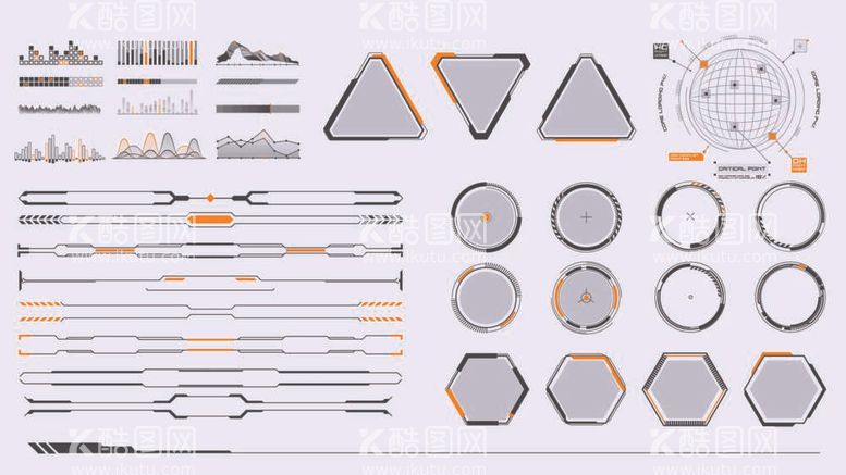 编号：42699712030719582762【酷图网】源文件下载-科技风格等距线条边框可视化素材