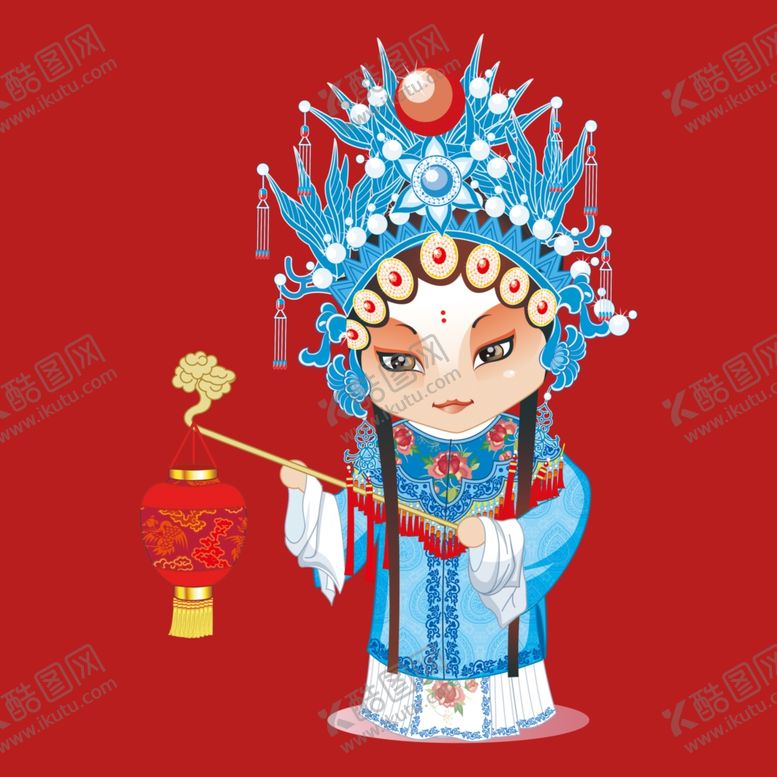 编号：86274601150054056424【酷图网】源文件下载-手绘京剧人物