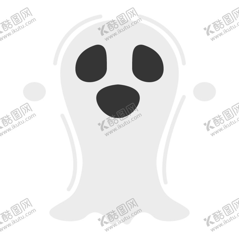 编号：26725409210502191733【酷图网】源文件下载-白色吓人幽灵