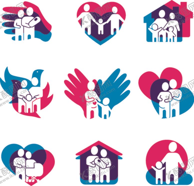 编号：67609004060049468246【酷图网】源文件下载-爱心公益logo