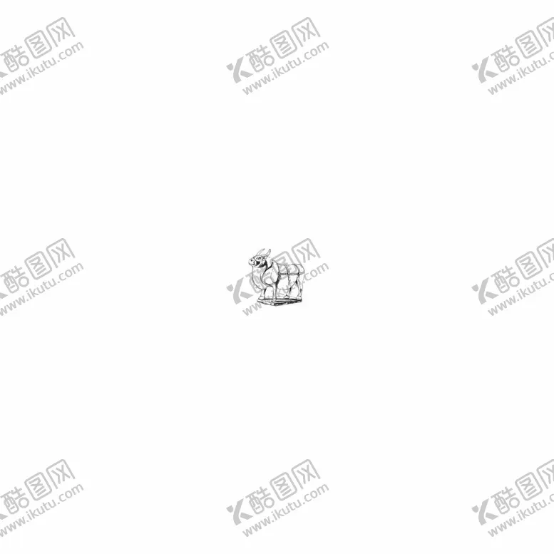 编号：60344512060757081964【酷图网】源文件下载-塑像牛