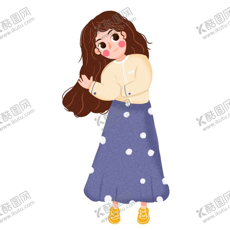编号：16004911011554259228【酷图网】源文件下载-可爱妇女节卡通女生插画