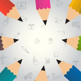 铅笔背景学校教育文具学习