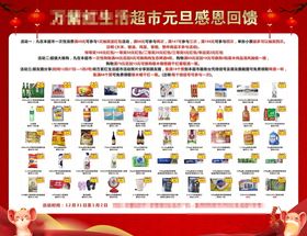 超市元旦活动海报