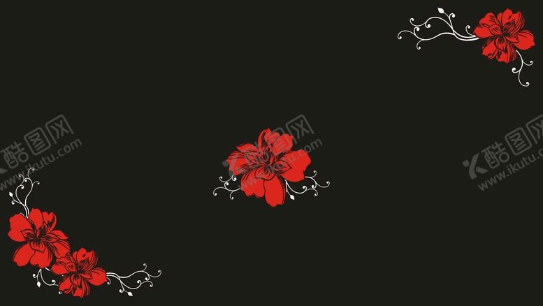编号：22443112092145391296【酷图网】源文件下载-对角花 红花 梅花