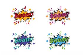超市爆炸标贴BOOM