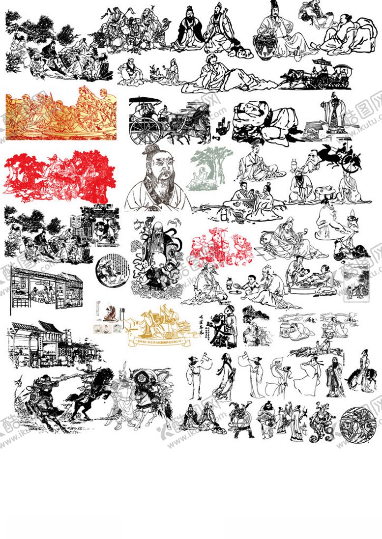 编号：96079201270608339396【酷图网】源文件下载-古代人物喝酒品酒酿酒