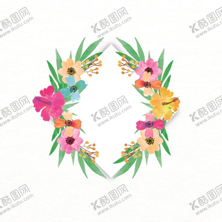 编号：95382105181009588277【酷图网】源文件下载-水彩花卉插画