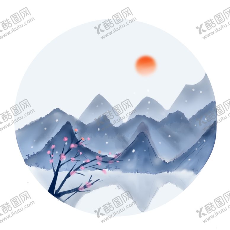 编号：86165406261433448835【酷图网】源文件下载-山水桃花素材