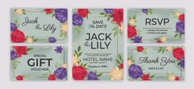 花卉礼品标签设计图