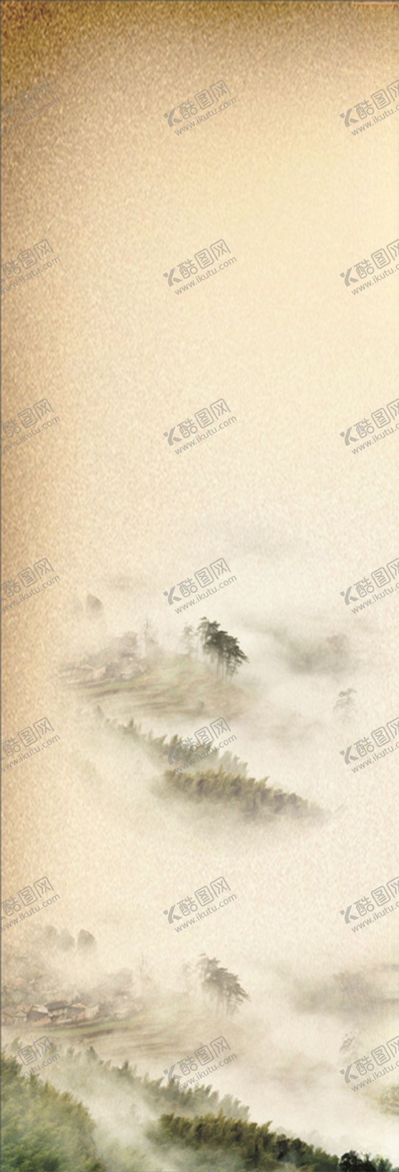 编号：75442210050931265506【酷图网】源文件下载-山水画展架