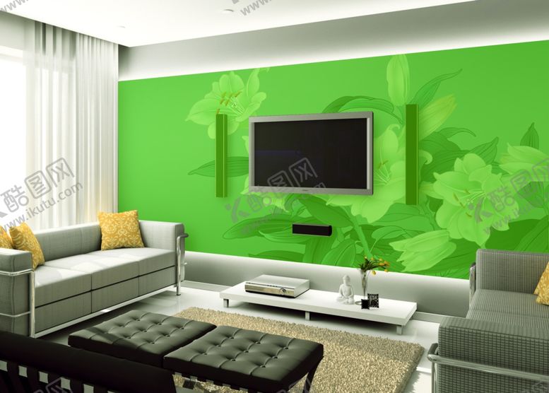 编号：56361809240030132022【酷图网】源文件下载-背景墙样机场景样机装饰画