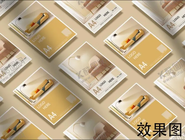 编号：25047909132116213754【酷图网】源文件下载-A4广告样机
