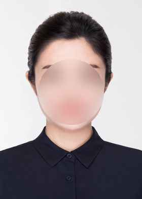 黑西装证照正装装服装证件照女装