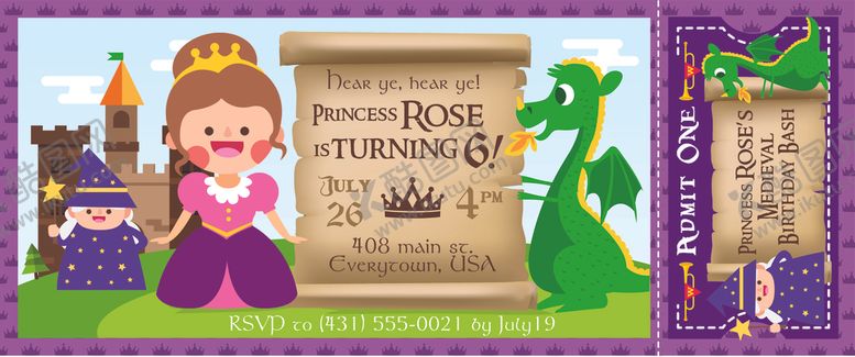 编号：55996010050943489253【酷图网】源文件下载-创意卡通门票设计