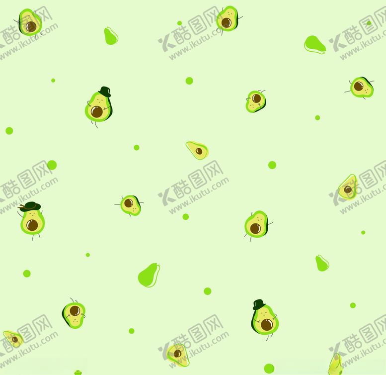 编号：34037609232149326147【酷图网】源文件下载-卡通牛油果