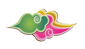 彩色祥云元素