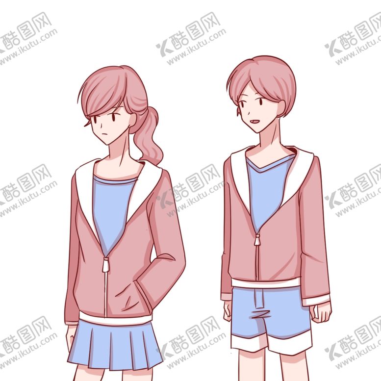 编号：43553107061726235359【酷图网】源文件下载-动漫人物男女插画