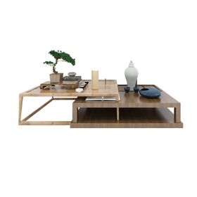 茶几茶桌木纹简约家居素材