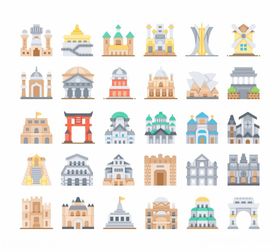 外国建筑图标