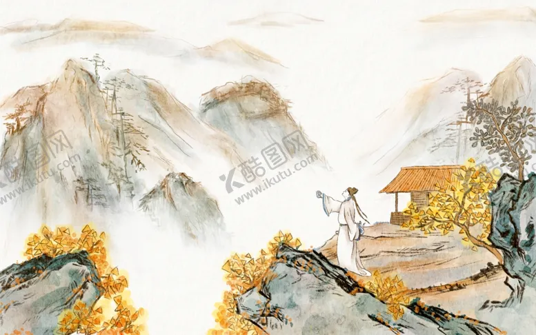 编号：61429702241227458785【酷图网】源文件下载-古风重阳节插画