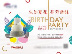 地产业主生日会背景板
