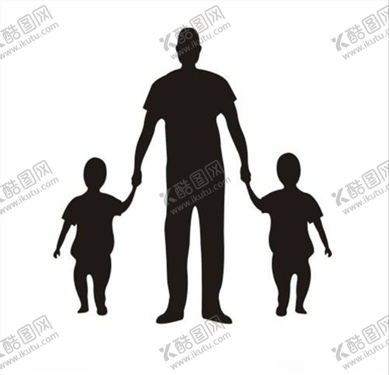 编号：57628010291208386200【酷图网】源文件下载-大人牵小陔牵手CDR矢量图