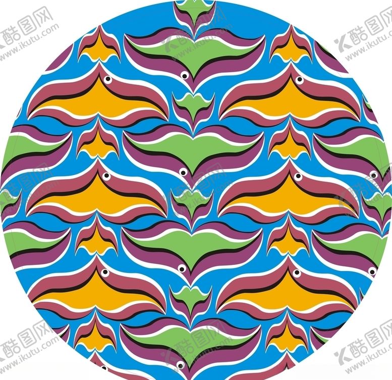 编号：72245810040119054405【酷图网】源文件下载-鱼型贴纸