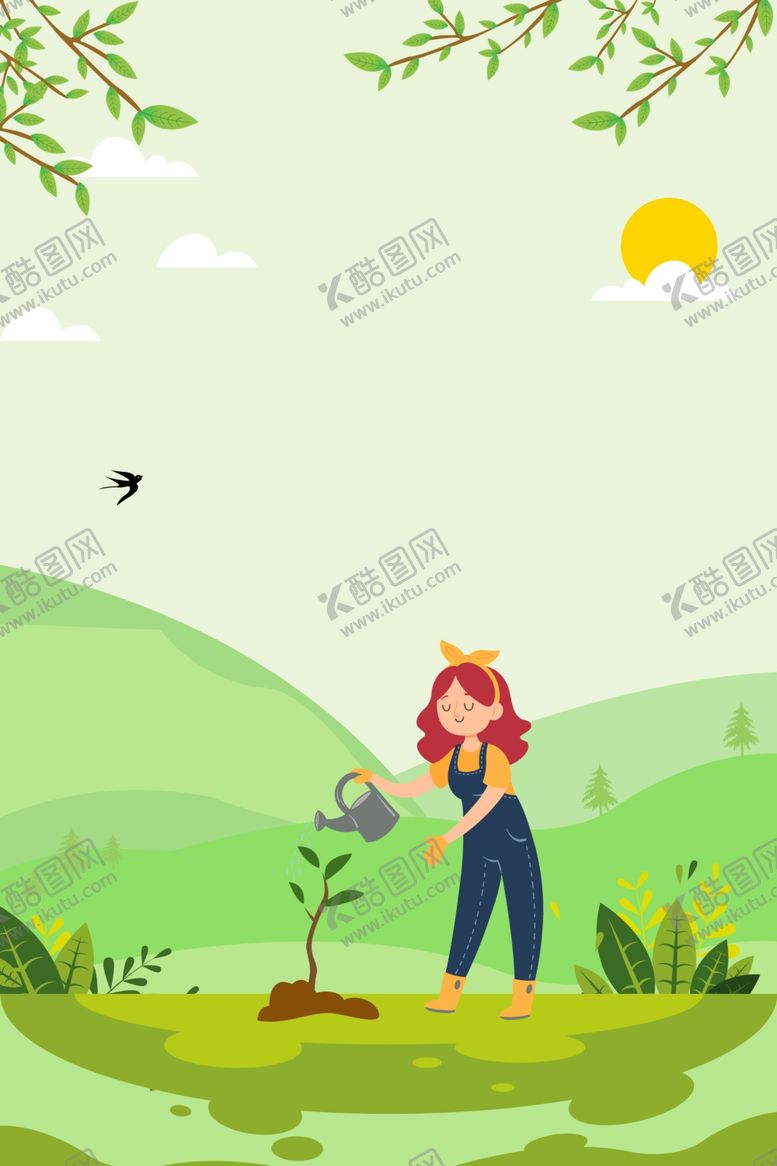 编号：79417807081135495250【酷图网】源文件下载-植树节背景