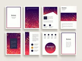 多彩商务文具设计模板