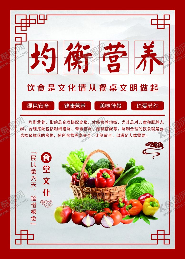 编号：41141610081834599656【酷图网】源文件下载-食堂文化展板