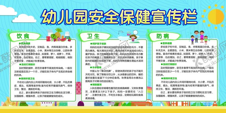 编号：10639209140855428542【酷图网】源文件下载-幼儿园安全宣传栏