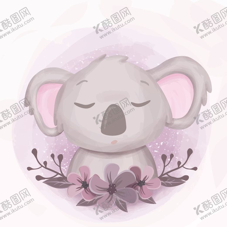 编号：68080410080255492269【酷图网】源文件下载-水彩动物