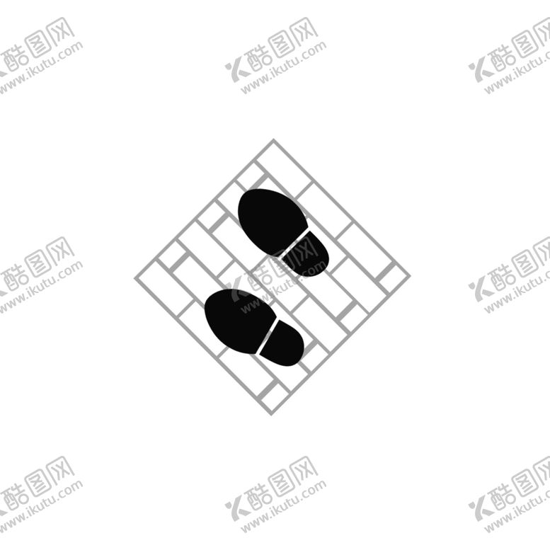 编号：13387609111958219574【酷图网】源文件下载-广场脚印与砖块