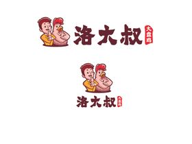 洛大叔大盘鸡logo