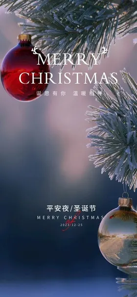 圣诞节海报广告宣传单快乐设计