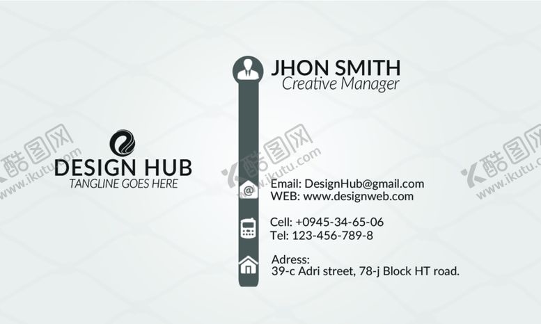 编号：36557209241107228477【酷图网】源文件下载-时尚名片